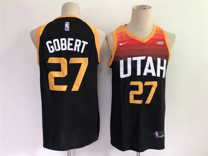 Men Utah Jazz #27 Gobert Black Game Nike 2021 NBA Jersey->new york knicks->NBA Jersey